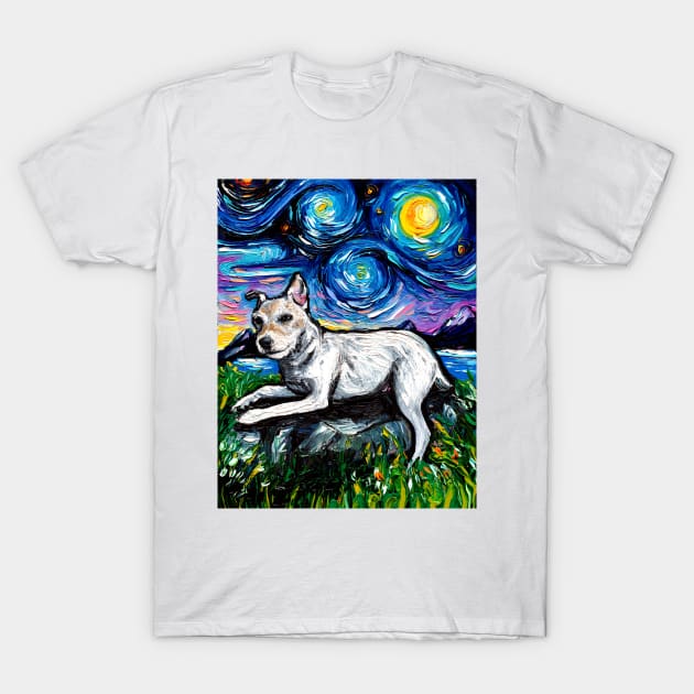 Jack Russell Terrier Night 3 T-Shirt by sagittariusgallery